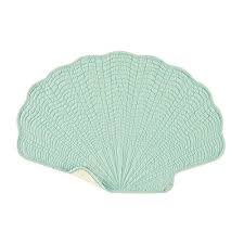Pin By Jeltosimla On Christmas Coastal Kitchen Decor Aqua Shell Placemats
