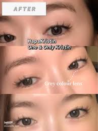 Jang Won Young's Trendy Grey Contact Lens Review
