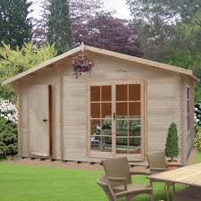 Small cabins tiny houses plans tiny house interior. Shire Bourne Log Cabin 16 X 16 28mm To 70mm Logs Elbec Garden Buildings