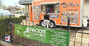 Foodie Commons Food Truck Park — Food court food truck in Flint, Michigan