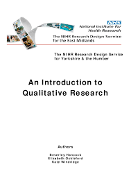 Research programme confidently read, appraise and interpret research powered by physiopedia start course presented by: Pdf An Introduction To Qualitative Research The Nihr Research Design Service For Yorkshire The Humber Janine Van Gorp Academia Edu