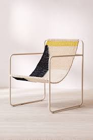 Slide View 2 Kimball Colorblock Macrame Sling Chair Minimalist Furniture Design Minimalist Furniture Sling Chair