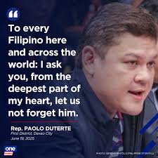 TIGAS NYO ONE NATION HA😂😂😂 'ONE FAMILY, ONE NATION, ONE LIGHT' Davao  City First District Representative Paolo Duterte appealed