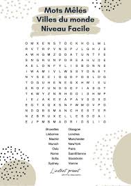 Mots fleches faciles pour agrandir l'image cliquez dessus. Grilles De Mots Meles A Imprimer Niveau Facile Expert
