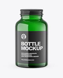 Download Green Bottle Mockup In Bottle Mockups On Yellow Images Object Mockups PSD Mockup Templates