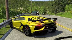 Lightning mcqueen cartoon, cool background yellow sports car, compact car, car accident png. Luxury Super And Hyper Car Crashes Compilation 27 Beamng Drive Youtube