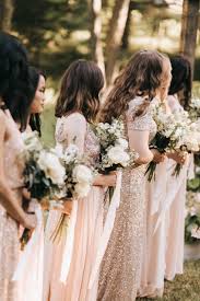Blush Gold Rose Gold Bridesmaid Dresses Mix Match Style Bridesmaids Dress Rose Gold White Wedding Rose Gold Wedding Bridesmaids Mixed Bridesmaid Dresses