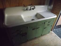 Antique Farmhouse Vintage Kohler Kitchen Cast Iron Sink Original Metal Base Vintage Farmhouse Sink Antique Farmhouse Sink Farmhouse Sink Kitchen