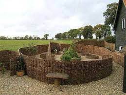 As seen in the garden of isis sturtewagen, even snug urban gardens can acquire a romantic feel with willow edging and baskets. Flexible Willow Edging