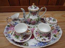 Royal Cotswolds Childs Miniature Porcelain Tea Set Mini Tea Set Tea Set Porcelain Tea Set