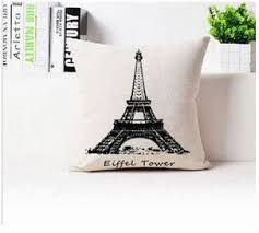 Eiffel tower mug viva la france emboss relief plum purple enesco one mug. Free Shipping Fashion Classic Eiffel Tower Black And White Cotton Pillowcase Cushion For Leaning On Of 43 43 N Cotton Pillow Cases Home Textile Throw Pillows