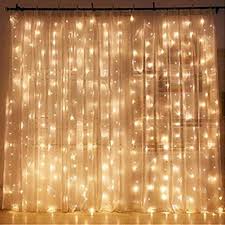 Amazon Com Tensteed 300 Led Window Curtain String Light Wedding Party Home Garden Bedroom Outdoor Indoor Wall Decorations Warm White 1 Home Improvement