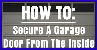 We all have those rare (or not so rare) occasions where we lock ourselves out of our house. 4 Ways To Secure A Garage Door From The Inside