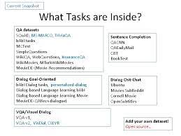 Tensorflow and theano cnn code for insurance qa(question answer matching). Unifying Qa Dialog Vqa And Visual Dialog Jason