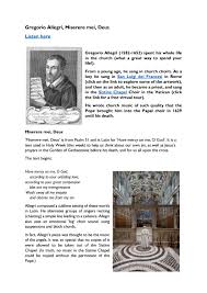 4.7 / 5 10 мнений. Gregorio Allegri Miserere Mei Deus By Tom Daggett Issuu