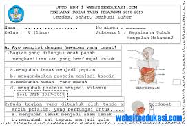 Materi ipa kelas 5 semester 1. Soal Ph Uh Ipa Kelas 5 Semester 1 K13 Tahun 2018 2019 Websiteedukasi Com