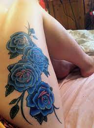 Blue Roses Blue Rose Tattoos Rose Tattoo Thigh Rose Tattoos