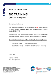 Hari sukan negara sk ayer hitam 2018. No Training At National Aquatic Centre Hari Sukan Negara Dsa Swim Team