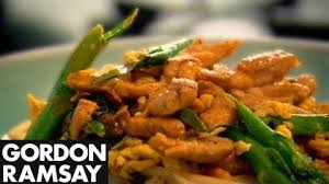 Egg Fried Rice Noodles With Chicken Gordon Ramsay Gordon Ramsay Recipe Gordon Ramsay Eggs Fried Rice Noodles