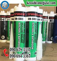 ĐẠI LÝ KEO SILICONE CHỐNG NẤM MỐC, CHỐNG THẤM SN-505 THÙNG 24 CHAI