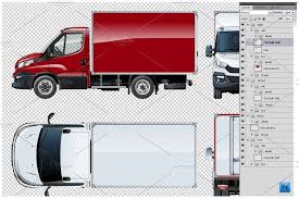 Delivery Cargo Truck Mockup Trucks Mockup Cargo