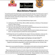 East Brunswick Ebpd And Shop Rite Help Seniors With Deliveries Tapinto