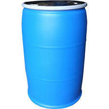 Earthminded 55 Gal Open Top Plastic Industrial Drum With Lid And Lock Band Off Color Pfr55 Oc The Home Depot Rain Barrel System Rain Barrel Plastic Barrels For Sale