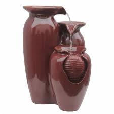 Make your outdoor vision a reality. Peaktop Water Fountain Indoor Conservatory Garden Ornament Tier Jars Red Vfd8176 1 Qfc