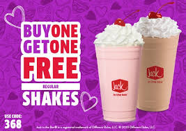 Today jack in the box coupons 2020. Jack In The Box Coupon Buy One Get One Free On Regular Shakes Drink Valid Thru 2 16 Phatwallet