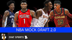 2019 Nba Mock Draft All 30 1st Round Picks V2 0 Youtube