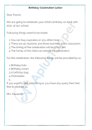The letters read love and affectionate words spreading the awareness on the importance of the day's celebration. Sample Celebration Letters Format Template And How To Write Celebration Letter A Plus Topper