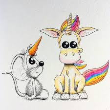 Licorne Objet Licorne Kawaii Accessoire Licorne Souris Dessin Dessin Animaux Mignons Dessins Mignons