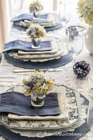 It started with the beautiful velvet pumpkins on my sideboard in shades of blue, grey and taupe. 100 Best French Table Setting Ideas French Table Setting French Table Beautiful Table