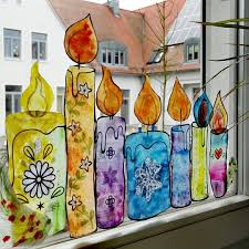 Lehrerlaunen Auf Instagram Die Kerzen Am Fenster Den Oltrick Und Wachstrick Fanden Alle Cool Danke Binebraendle Christmas Art Art Projects Art Lessons