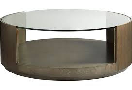 A bevelled top adds to the rich colour of the table and makes it appear. Vanguard Furniture Axis Transitional Round Wood Cocktail Table With Glass Top Sprintz Furniture Cocktail Coffee Tables