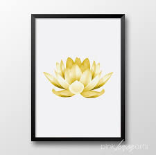 Gold Lotus Flower Printable Wall Art Lotus Decor Bathroom Print Spa Instant Download 270 White Lotus Flower Wall Prints Printable Wall Art