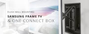 Flush mount tv bracket awe in wall super mounts mountsdirect com plasma lcd interior design 2. All In One Solution For Mounting The 2018 Samsung Frame Tv One Connect Box Future Automation