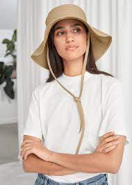 Ribbon Bucket Hat Beige Hat Hats Summer Hats