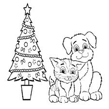 Download Christmas Dogs Coloring Pages Coloring Home
