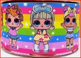 3 Lol Surprise Inspired Ribbon Grosgrain Lol Surprise Inspired Ribbon Bow Making Ribbon By Fantasybowbowtiqu Printed Ribbon How To Make Bows Rainbow Ribbon