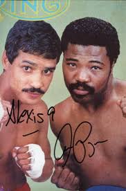 Alexis Arguello Aaron Pryor Boxing Champ HOF Rare Duel Signed Autograph  Photo