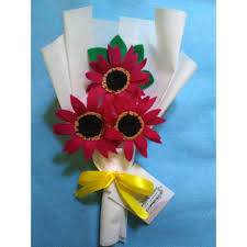 Gambar bunga dari kain flanel. Bunga Aster Kain Flanel Buket Bunga Kain Flanel Buket Wisuda Shopee Indonesia