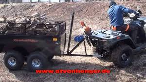 Mit unseren anbaugeräten wird dein atv / quad zum vielseitigem arbeitstier. Anhanger Fur Atv Utv Und Kleintraktoren Youtube