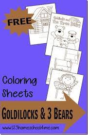 Dltk's fairy tale activities goldilocks and the three bears. Goldilocks And The Three Bears Coloring Page