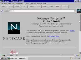 The netscape logo is an example of the entertaiment industry logo from united states. 14 Years Of Netscape Navigator Design History 48 Images Version Museum