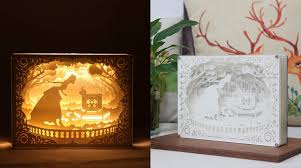 Papercut Light Boxes Princess And Frog 3d Led Shadow Box Lamp With Remote Control Dimmable Baby Nursery Kids Bedroom Li Light Box Shadow Box Novelty Lamp