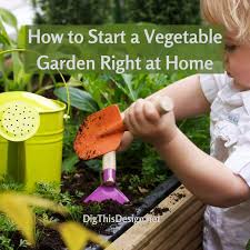 Try these simple tips and before long you will be well on your way to your first garden! How To Start A Vegetable Garden Right At Home Dig This Design