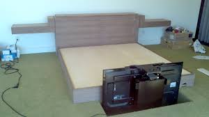 (4) dylan ii eastern king platform bed $995. Black Walnut King Bed With 50 Tv Lift In Footboard Which Isnt Built Yet Tv Lift King Beds Home