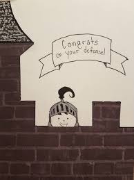 Congratulations On Your Thesis Defense Card My Drawings Cards Greeting Cards