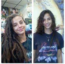 Cut the deadlocks until they are about 3 inches long and then soak the rest of the dreadlocks in dread removal cream and comb them out. Dread Removal Before And After Hair Styles Dreads Female Dreads